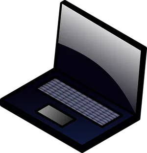 Stylized Laptop Graphic PNG Image