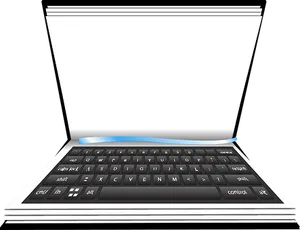 Stylized Laptop Graphic PNG Image