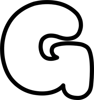 Stylized Letter G Graphic PNG Image