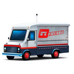 Stylized Mail Truck Icon Png Eoa PNG Image