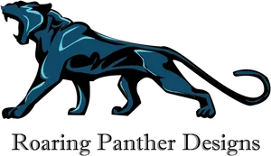 Stylized Panther Logo Graphic PNG Image