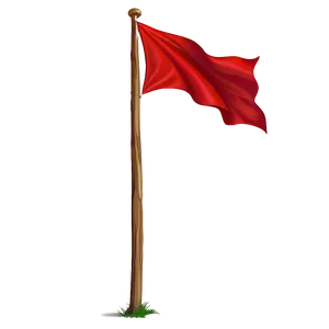 Stylized Red Flag Art Png 05252024 PNG Image