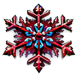 Stylized Red Snowflake Png Pxs47 PNG Image