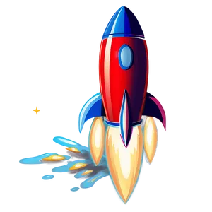 Stylized Rocket Clipart Png Xrb18 PNG Image