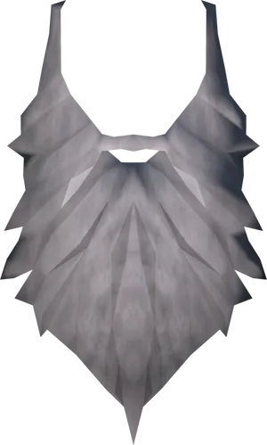 Stylized Santa Beard Graphic PNG Image