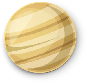 Stylized Saturn Illustration PNG Image