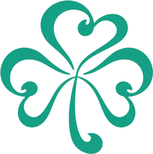 Stylized Shamrock Graphic PNG Image