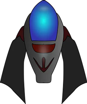 Stylized Spacecraft Illustration PNG