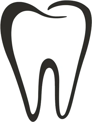 Stylized Tooth Graphic PNG Image