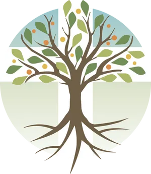 Stylized Tree Graphic PNG Image