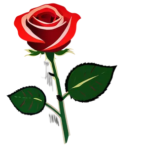 Stylized Vector Rose Icon Png 06292024 PNG Image