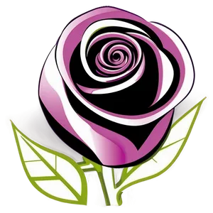 Stylized Vector Rose Icon Png 06292024 PNG Image