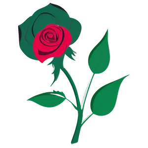 Stylized Vector Rose Icon Png 96 PNG Image