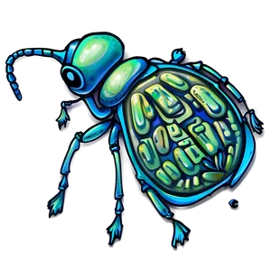 Stylized Weevil Drawing Png Vyq PNG Image