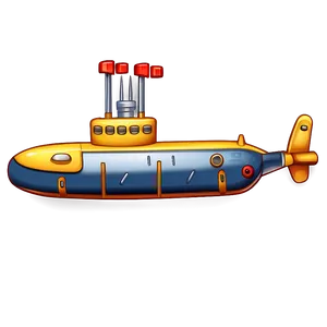 Submarine Illustration Png 7 PNG Image