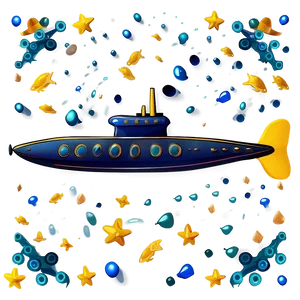 Submarine Underwater Scene Png Xsd12 PNG Image