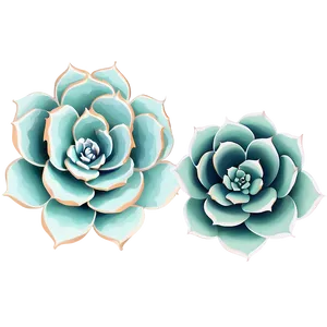 Succulent Flower Cricut Design Png 06282024 PNG Image