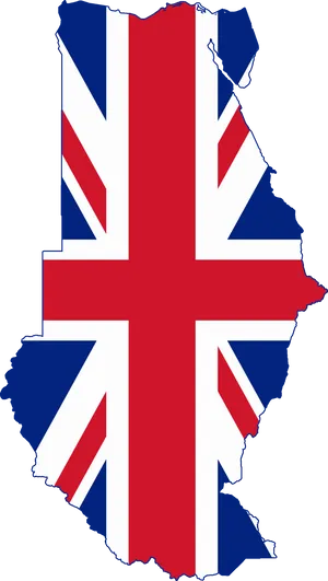 Sudan Mapwith U K Flag Overlay PNG Image