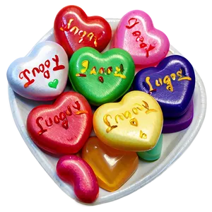 Sugar Candy Hearts Png 51 PNG Image