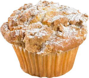 Sugar Dusted Muffin Top View PNG Image