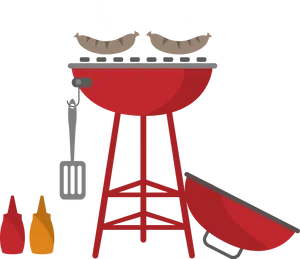 Summer Barbecue Grill Vector PNG Image