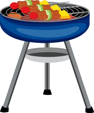 Summer Barbecue Grill Vector PNG Image