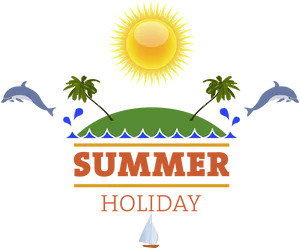 Summer Holiday Graphic Illustration PNG