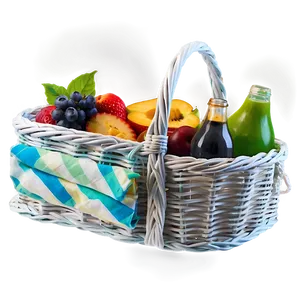 Summer Picnic Basket Png 06122024 PNG Image