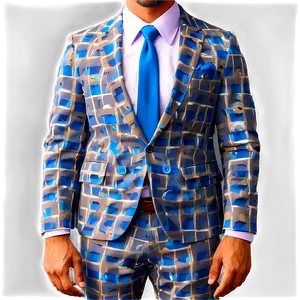 Summer Suit And Bright Tie Png 2 PNG Image