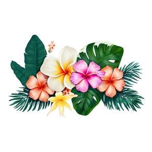 Summer Tropical Border Png Hyt PNG Image