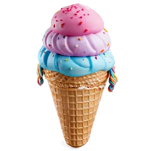 Summer Vibes Ice Cream Cone Png Qjy51 PNG Image