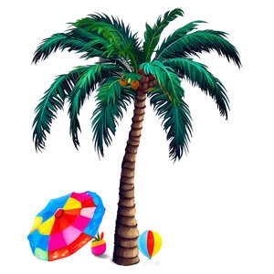 Summer Vibes Palm Tree Png Pau PNG Image