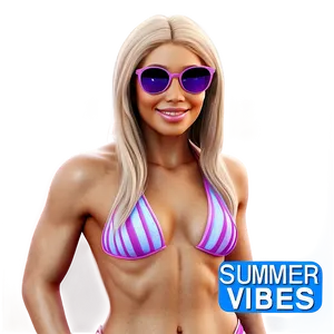 Summer Vibes Party Flyer Png Erx80 PNG Image