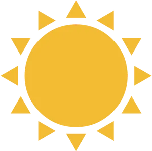 Sun Icon Transparent Background PNG Image