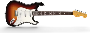 Sunburst Electric Guitar Fender Stratocaster PNG Image