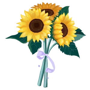 Sunflower Bouquet Transparent Png Puu87 PNG Image