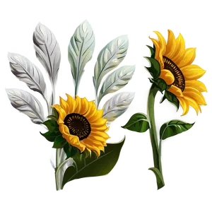 Sunflower Design Transparent Png Xve PNG Image