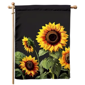 Sunflower Garden Flag Png 2 PNG Image