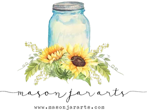 Sunflowerand Mason Jar Watercolor Clipart PNG Image