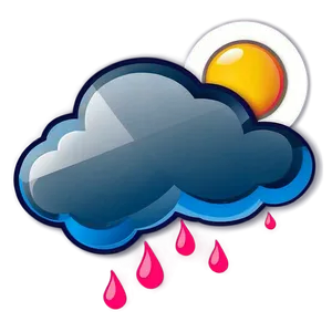 Sunny Cloud Vector Icon Png Fwj72 PNG Image