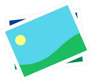 Sunny Landscape Artwork PNG