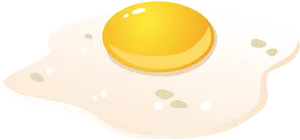 Sunny Side Up Fried Egg Vector PNG Image