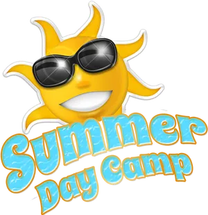 Sunny Summer Day Camp Logo PNG