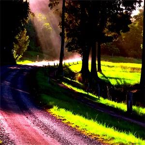 Sunrays On Country Road Png Cfy PNG Image