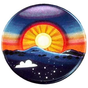 Sunrise Art Png Jhe25 PNG Image