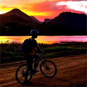 Sunrise Biking Excursion Png Ucg PNG Image