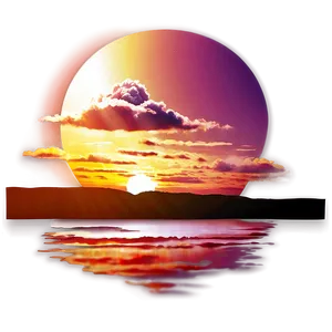 Sunrise Reflection Png 5 PNG Image