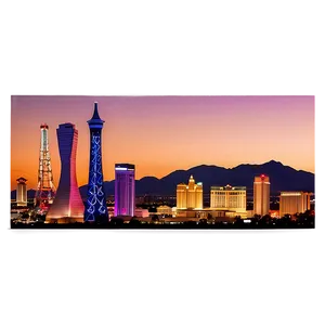 Sunset Las Vegas Skyline Png 29 PNG Image