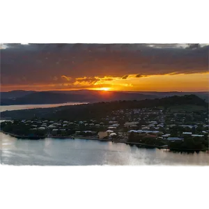 Sunset Over Town Png 60 PNG Image