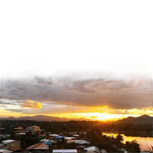 Sunset Over Town Png Lfm17 PNG Image